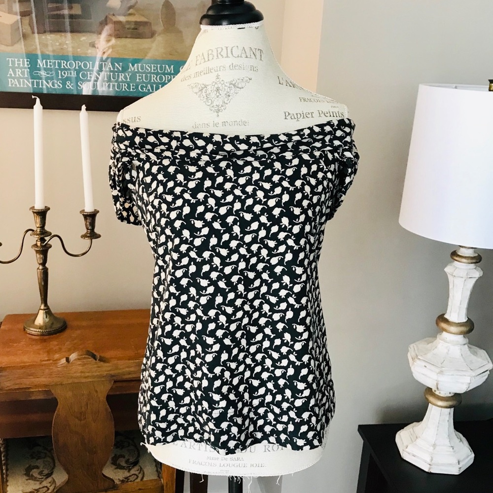 Sanctuary Short Sleeve Off Shoulder Top Sz XS